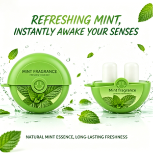 Bâtonnet inhalateur nasal compact et portable à double trou, à ouverture rabattable, à base d'extrait de menthe et d'huiles essentielles rafraîchissantes - Product Image 2