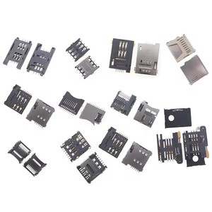Porte-cartes <span class=keywords><strong>SD</strong></span>/Mini/TF/SIM/<span class=keywords><strong>Nano</strong></span>/<span class=keywords><strong>Micro</strong></span>, taille du fente pour carte, corps long et court avec couvercle rabattable auto-élastique - Product Image 3