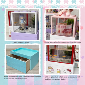 Organisateur de bureau rectangulaire en bois fait main, boîte de rangement pour bijoux et maquillage pour la maison et le bureau - Product Image 2