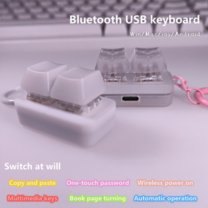 <span class=keywords><strong>Bluetooth</strong></span> cablato Dual-mode <span class=keywords><strong>Bluetooth</strong></span> e-book Page Turner personalizzato USB Macro programmazione meccanica piccola tastiera - Product Image 4