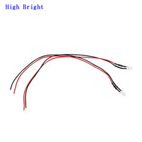 Lumière de diode led IR UV 3V, ronde, pré-câblé, brillant, scintillant, 13mm, câble 20cm, coloré RC