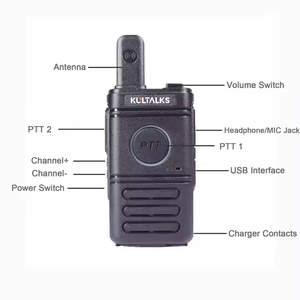 Kultalks KT20 UHF CE FCC Portée 1 <span class=keywords><strong>Km</strong></span> PMR 466 PRM Système de <span class=keywords><strong>talkie</strong></span>-<span class=keywords><strong>walkie</strong></span> <span class=keywords><strong>6</strong></span> Pack Radio bidirectionnelle chinoise FRS S028 - Product Image 5