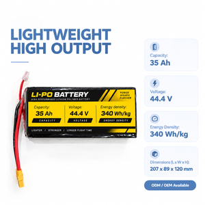 Paquete de Baterías de Iones de Litio de 44.4V 12S 40000mah 22000mah 300000mah, 44.4V 6S 25C 50C 120C para Autos RC de Carreras - Product Image 3