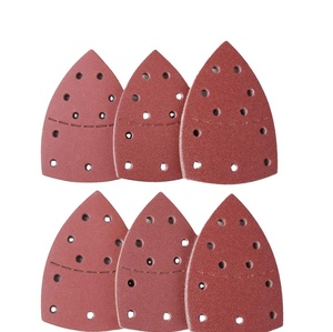 11 lỗ Loại sản phẩm 152*105mm dao động tam giác móc vòng chà nhám miếng đệm cho máy chà nhám mài mòn - Product Image 2
