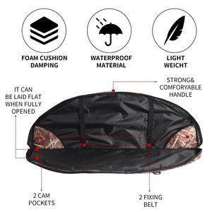 Étui pour arc composé, sac de transport souple et compact pour arc, étui léger pour tir à l'arc avec sangle de sac à dos et rembourrage pour la chasse - Product Image 6