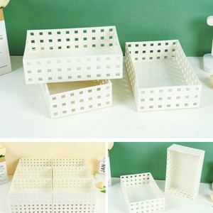 Porte-stylo en plastique carré, boîte de rangement en ABS pour l'organisation du bureau, utilisation par les étudiants - Product Image 1