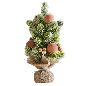 Mini árbol de Navidad artificial de 36 cm con luz, árbol de Navidad de mesa <span class=keywords><strong>para</strong></span> interiores y exteriores, decoración navideña DIY <span class=keywords><strong>para</strong></span> el hogar, fiestas y bodas - Product Image 5