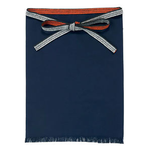 Delantal de Cocina Estilo Japonés, Talla Única, 60% Algodón, 40% Rayón, Azul Marino - Product Image 1