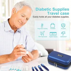 Custom Polyester Carry Cooler Bag PU Insulation Protective Outdoor Travel Organizer Ice Brick Storage Insulin Pen Diabetics Pack - Product Image 3