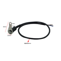 Interrupteur marche/arrêt pour moto, montage réglable sur guidon, étanche, DC12V, bouton d'avertissement pour phare de VTT avec indicateur LED