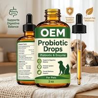 Supplément digestif pour animaux de compagnie en gros : Gouttes probiotiques et liquide enzymatique prébiotique pour l'équilibre intestinal et l'immunité des chiens et des chats – Service OEM