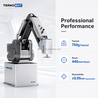 Brazo Robótico Colaborativo de Escritorio MG400 Mini con Extensor de Punta de Trabajo, Cobot para Proyectos de Automatización DIY y Desarrollo de Robots para Estudiantes