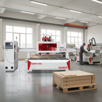 Router CNC Serie A6 con Certificación CE, Directo de Fábrica, con Almacén Lineal de 8 Herramientas y Husillo Doble Horizontal de 3.5KW