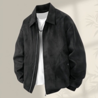 Blouson bomber coupe-vent pour homme automne-hiver, veste en cuir de baseball/moto grande taille pour l'extérieur, veste décontractée personnalisable