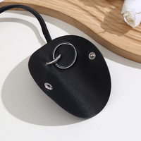 Semi-circulaire petit étui à clés pendentif chaîne de cou décontracté faux cuir porte-clés collier Portable cou ornement pendentif
