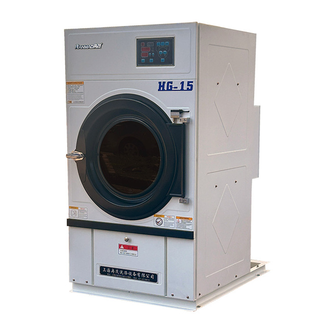 High-quality 15kg Fully Automatic Drying Machine Multi-Fuel High Efficiency CE/ISO9001 Certified 1-Year Warranty for Laundry