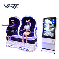 VART – démarrage facile VR Pod 9d Egg VR cinéma réalité virtuelle oeuf chaise 2 sièges VR chaise simulateur de mouvement