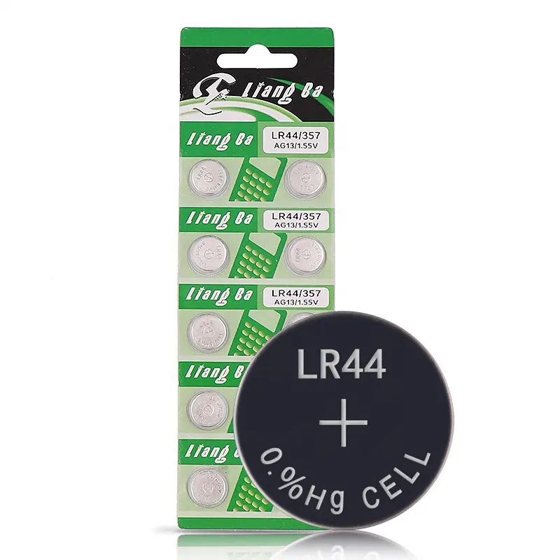 Mercury Gratis Liangba LR44 1130 AG13 LR41 A76 1.5V Alkaline Knoopcel Bulk Pack Batterij Met Hoge Capaciteit