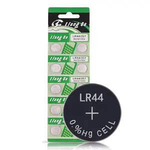 수은 무료 LiangBa LR44 1130 AG13 LR41 A76 1.5V 알카라인 버튼 셀 벌크 팩 배터리 대용량 - Product Image 1