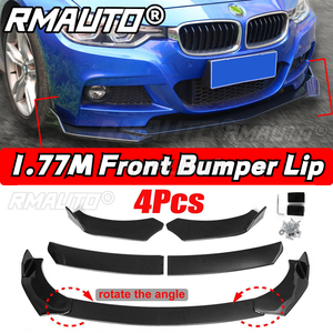 4Pcs Universal Front Bumper Lip Carbon Fiber <b>Splitter</b> Diffuser Body Kit for KIA for Subaru for Honda for Toyota for BMW for Benz - Product Image 2