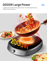 Appareil domestique Portable de haute qualité, table 1, brûleur, cuisinière à Induction, Pot chaud, cuisinière à Induction