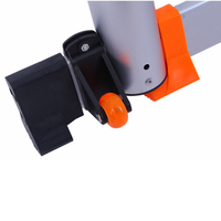 Échelle télescopique compacte en aluminium OEM, capacité 330 lb, 4,4 m, rétractable, pour extérieur