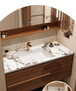 Haute qualité luxe élégant carré dames femmes Vanidad <span class=keywords><strong>Del</strong></span> Cuarto Bano Salle <span class=keywords><strong>De</strong></span> Bains Vanite luminaire conceptions décorations préfabriquées - Product Image 1