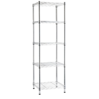 Vente en gros 5 couches 250kg Étagère de cuisine en acier inoxydable 304 à usage intensif