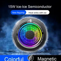 X108 affichage numérique téléphone refroidisseur anneau lumière réglage à trois niveaux magnétique pince arrière PC glace semi-conducteur accessoires de jeu