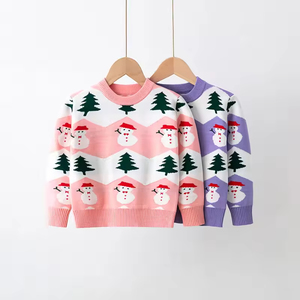 Pulls d'hiver pour enfants, vêtements en tricot, pulls de Noël pour filles et garçons avec motif dinosaure - Product Image 1