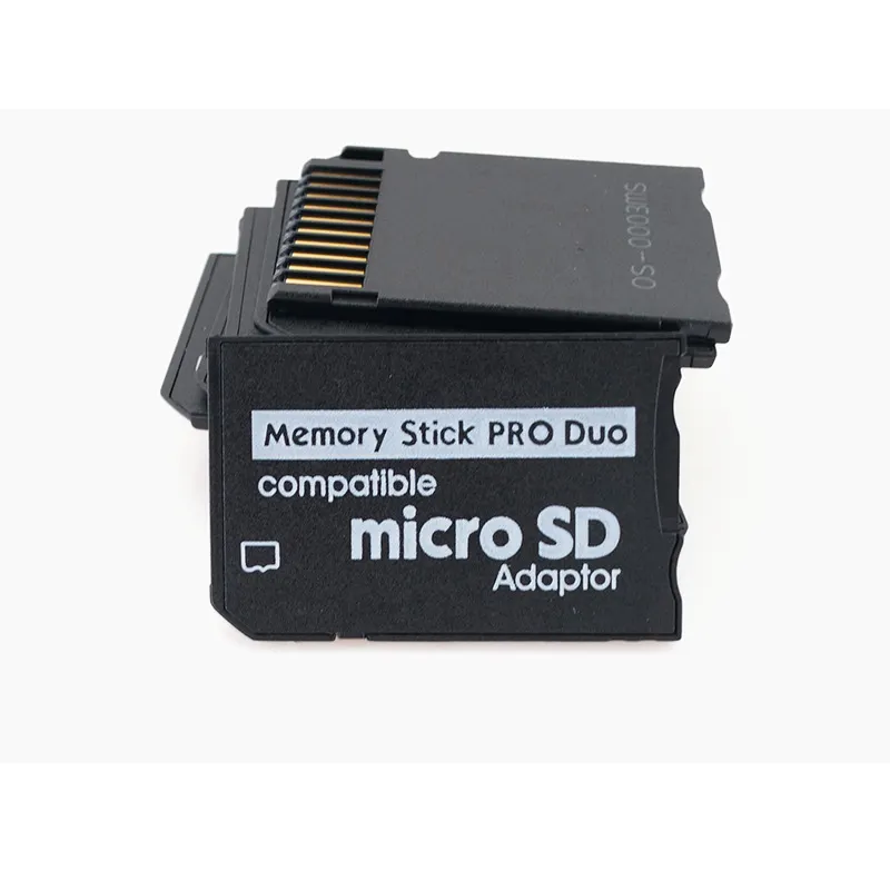 Adaptador de tarjeta Micro SD SDHC TF a Memory Stick MS Pro Duo, convertidor de tarjeta para psp 1000 2000 3000 psp1000 2000 3000