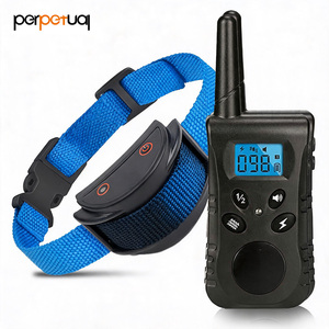 Perpetual electric dog training collar Rechargeable <b>vibration</b> shock pet collar Dog training collar with <b>remote</b> <b>control</b> - Product Image 1
