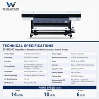 Imprimante jet d'encre intelligente Wolunda 1,6 m à 2 têtes, éco-solvant, résolution 600 dpi, pour bannières et matériaux souples, automatique, directement de l'usine, NOUVEAU