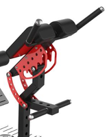 Máquina de Hiperextensión Comercial Ajustable de Acero para Cabras, Entrenamiento de Fuerza para Pecho y Espalda, con Pila de Pesas de 70 kg para Gimnasios Profesionales