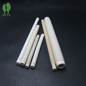 Tubo rosqueado resistente a alta temperatura refratário Cordierite Rosca padrão Tubo cerâmico para industrial - Product Image 1