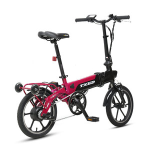 TXED 16 "x1.75 Ebike pequeña Ebike <span class=keywords><strong>plegable</strong></span> rueda integrada más <span class=keywords><strong>ligera</strong></span> más pequeña conveniencia 36V 250W 7.8Ah <span class=keywords><strong>bicicleta</strong></span> <span class=keywords><strong>plegable</strong></span> eléctrica - Product Image 3