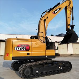 Excavadora de cadenas SANY SY215C de tamaño mediano, usada, a bajo precio, con envío gratuito, modelo nuevo, hidráulica, agrícola - Product Image 3