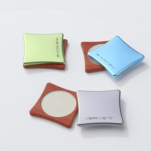 Luxury Metal Blush Packaging Lip Balm Sliding Container Makeup Brush case Slide Top Magnetic Metal Tin Container - Product Image 6