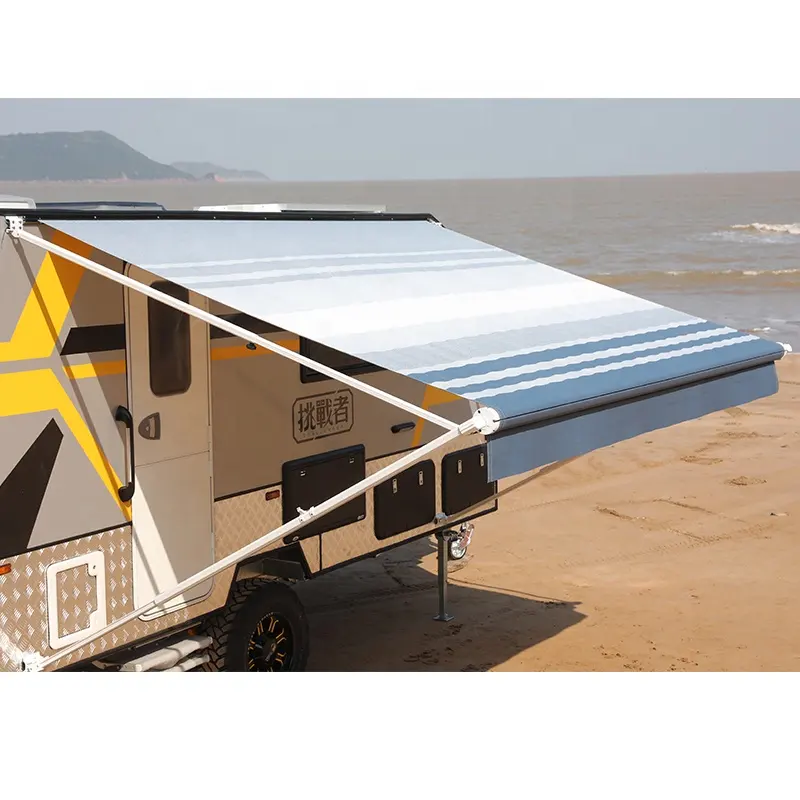 Awnlux Durable RV Caravan Motorhome Camper Van Awning With LED Strip