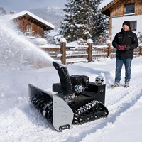 Souffleuse à neige sur chenilles télécommandée, professionnelle, robuste, de 1 mètre, pour propriétés commerciales