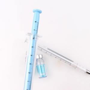 Jeringa de Plástico de Color al por Mayor, Modelo 0.38MM, Bolígrafo de Tinta Negra Neutra para Estudiantes, Papelería, Médicos y Enfermeras - Product Image 6