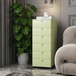 Mini-armoire en acier à 6 tiroirs, design soigné et facile à nettoyer pour les petits objets - Product Image 2