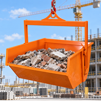 Conteneur robuste sur mesure en acier Q355 pour la levée de déchets de construction et les solutions de manutention sur site, fabriqué par un spécialiste de grues et de conteneurs flottants