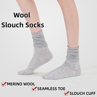 Chaussettes en mélange de laine pour femmes, respirantes, hautes, jusqu'au genou, chaussettes de mollet, chaussettes amples tendance