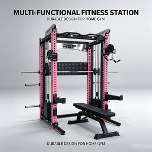 Machine Smith multifonctionnelle personnalisable avec une capacité de charge maximale de 150 kg pour un entraînement complet du corps à domicile ou en salle de sport - Product Image 4
