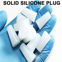 Bouchon conique en silicone blanc résistant aux hautes températures pour trous et revêtements par pulvérisation