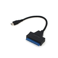 Cable adaptador USB C tipo C a SATA de 22 pines para disco duro HDD de 2,5 pulgadas