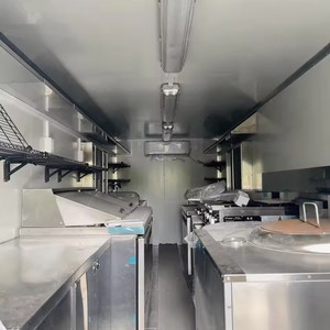 Nuevo Camión de Comida Móvil Retro Moderno de Acero Inoxidable y Fibra de Vidrio para Helados, Hot Dogs, Comida Rápida y Papas Fritas, Resistente a la Oxidación, para Catering al Aire Libre - Product Image 3