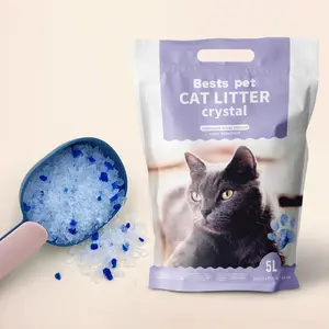 health care monitoring superior odor control no clumping Dust Free crystal cat litter absorbent raw material