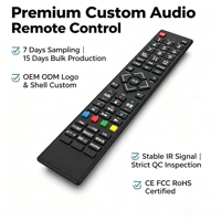 Control Remoto Infrarrojo Inteligente de Código Fijo con Audio |   57 Teclas, 10 Metros de Distancia de Control, Carcasa de ABS